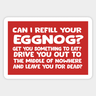 Can I refill your eggnog? Sticker